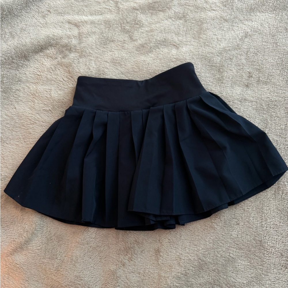 High-Waisted Pleated Performance Skort for Girls